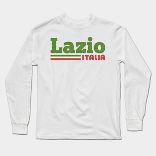 Lazio, Italia // Retro Styled Italian Region Design Long Sleeve T-Shirt